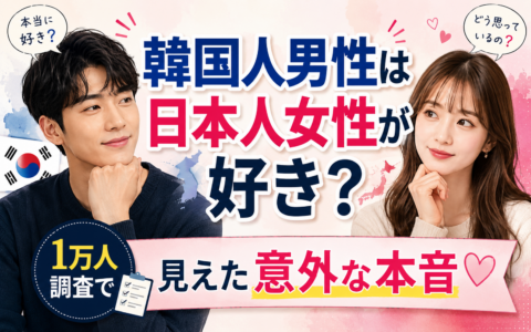 韓国人男性は日本人女性をどう見ている？1万人調査から見る日韓恋愛の意識