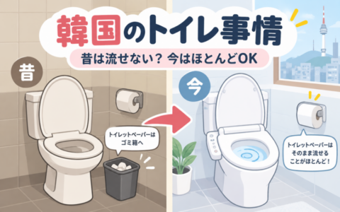 韓国のトイレは今もトイレットペーパーを流せない？昔と今で変わったトイレ事情